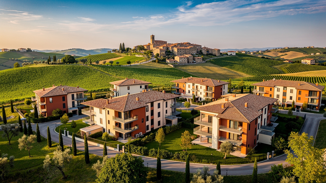 Nuove residenze HousePlanning nelle colline delle Marche