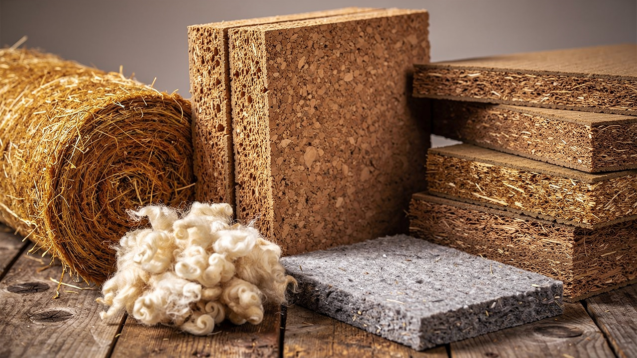 Materiali isolanti naturali per bioedilizia: sughero canapa lana legno