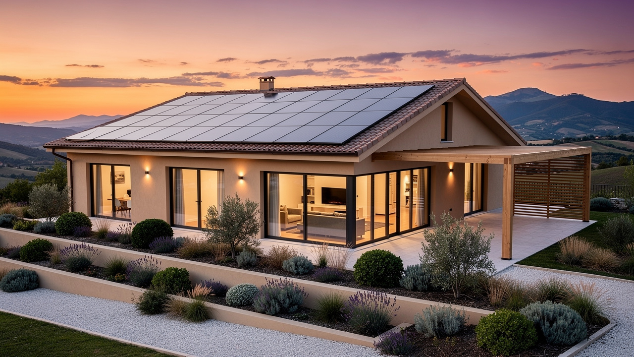 Nuova costruzione nZEB efficiente HousePlanning nelle Marche